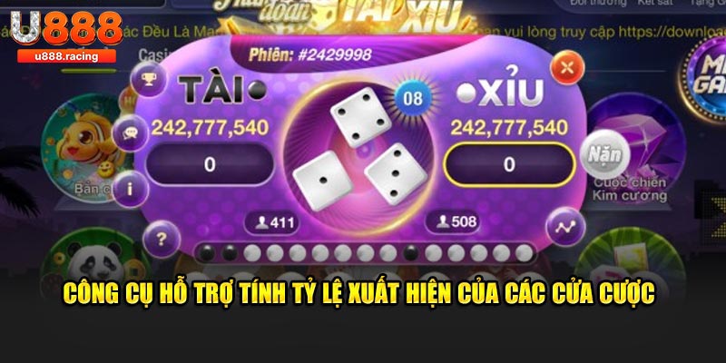 Công cụ hỗ trợ tính tỷ lệ xuất hiện của các cửa cược