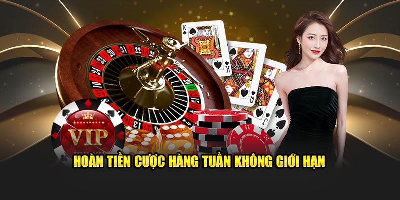 Hoàn tiền cược hàng tuần không giới hạn
