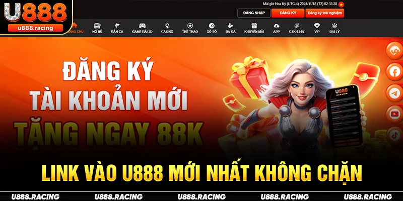 Đường link đăng nhập U888 không bị chặn